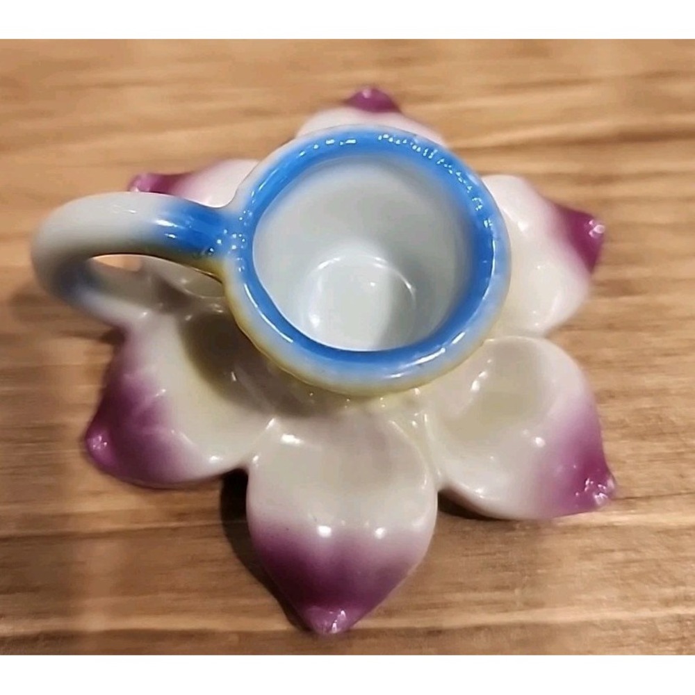 Vintage Candle Holder Ceramic Blue, Yellow, Pink MCM Retro Made‎ In Japan